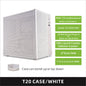 METALFISH T20 Mini ITX Custodia bianca 9L Supporto telaio PC compatto Flex PSU/240mm GPU/100mm Dispositivo di raffreddamento/180 Dispositivo di raffreddamento liquido