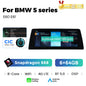 Mekede 10.25/12.3 pollici QLED Android 14 Snapdragon 128GB ROM CarPlay Wireless Auto Multimedia per BMW Serie 5 E60 E61 E62 E63 E64 Sistema CCC CIC Navigazione GPS Doppio BT 4G WiFi DSP