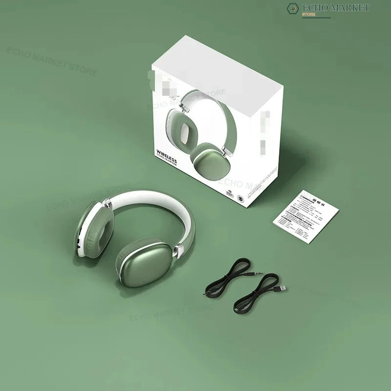 Nuove cuffie wireless Bluetooth con suono surround, ideali per il gaming, pieghevoli e portatili, con tecnologia stereo, perfette per trasmissioni in diretta, viaggi e per ascoltare musica in ambienti chiusi.