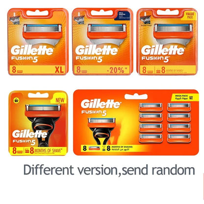 Gillette Lama di rasoio Fusion 5 Lame da barba Rasoio da barba di marca Lame di rasoio Lame da barba per rasoio da barba 8 pezzi