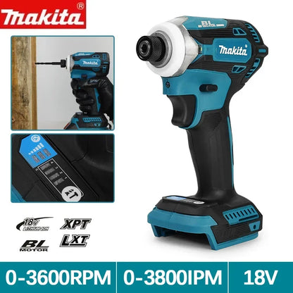 Makita DTD171 Avvitatore a Impulsi Brushless 18V, Ricaricabile, con Luce LED, Solo Corpo Macchina
