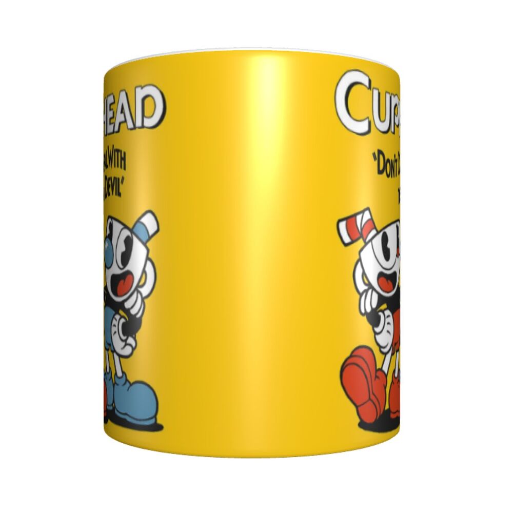 Tazze da caffè personalizzate CupHead e MugMan personaggi dei videogiochi elettronici fai da te tazza da tè al latte in ceramica