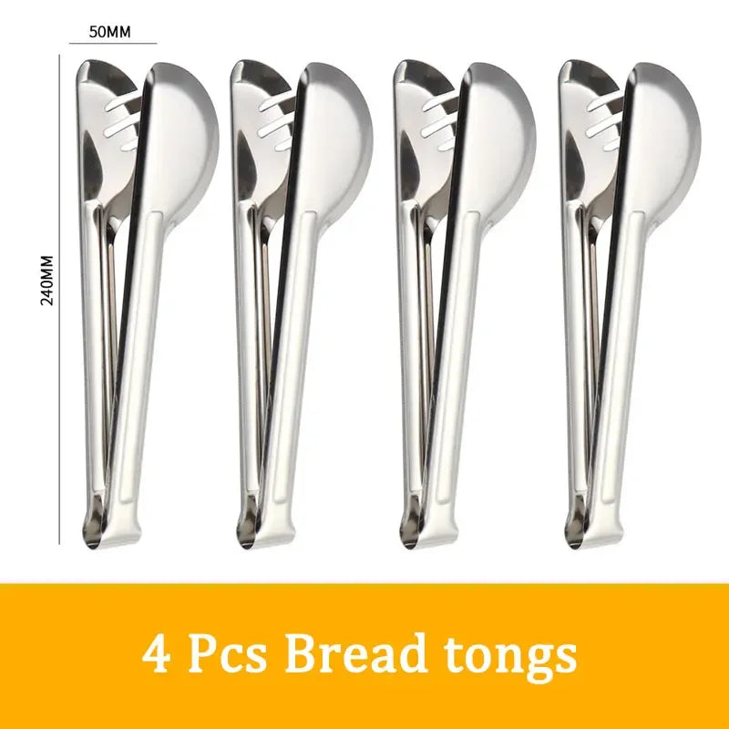 Set di posate da 24 pezzi in acciaio inossidabile, set di stoviglie, cucchiaio e forchetta, coltello, forchetta, cucchiaio da dessert, cucchiaio da tè