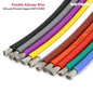 Cavo in silicone morbido da 1/5/10 m 26 24 22 20 18 16 14 12 10 8 6 4 2AWG Batteria per auto Cablaggio automobilistico Cavi elettrici resistenti al calore