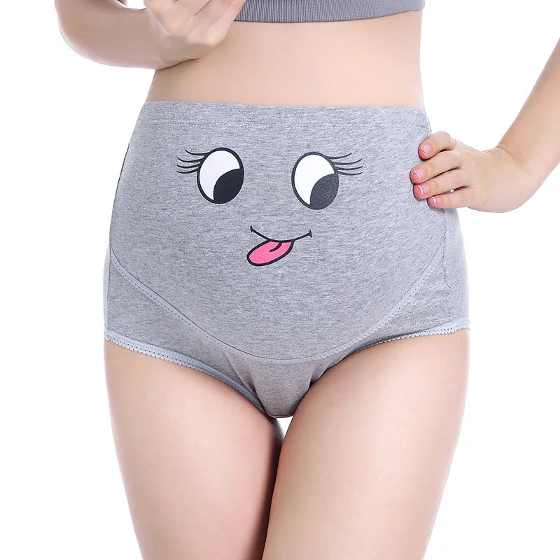 Mutandine di cotone per la biancheria intima di maternità incinta Mutandine vestiti per le donne incinte Slip di gravidanza Intimo di maternità a vita alta