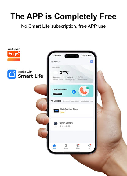 Sistema di allarme domestico wireless PGST, compatibile con Tuya, 4G/2G GSM WiFi, 433MHz, controllo da app, funziona con Alexa