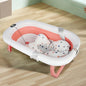 Cuscino da bagno pieghevole per neonati, ideale come regalo di nascita per bambine, adatto da 0 a 3 anni, Rosa/Grigio/Verde/Blu