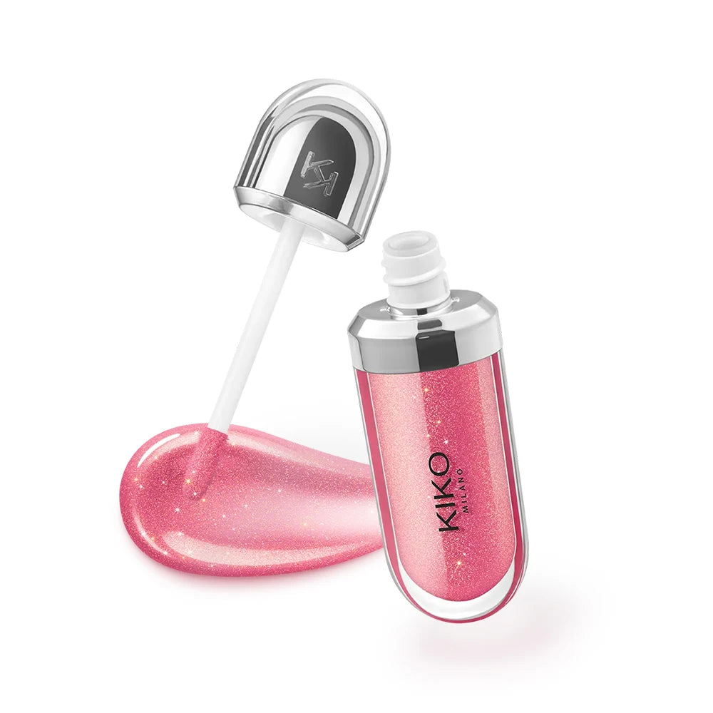 KIKO Milano 3D Hydra Lip Gloss, il rossetto volumizzante che ha fatto il giro del web, trasparente, non si trasferisce, offre un effetto lucido e un aspetto a specchio, ideale per un trucco naturale e un look nude.