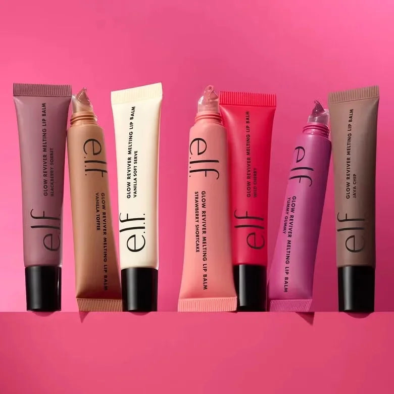 Balsamo labbra lucido alla frutta Hot Elf, set da 2 pezzi, gusto bubblegum-ciliegia, mango, anguria, lucidalabbra a lunga tenuta, idratante, cosmetici per la cura delle labbra