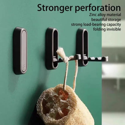 Ganci da parete pieghevoli Gancio appendiabiti per asciugamani Gancio in acciaio inossidabile per la casa e la decorazione Cucina Bagno Porta asciugamani opaco Organizzatore di stoccaggio