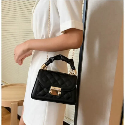Borse a tracolla in pelle PU da donna piccola borsa a tracolla Designer femminile 2024 nuova catena di moda borsa a tracolla romboidale mini borsa da donna
