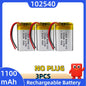 Batteria al litio 3,7 V 102540, 1100 mAh, batterie polimeriche + scheda di protezione PCB per localizzatore GPS, dispositivi MP3/MP4, batteria ricaricabile.