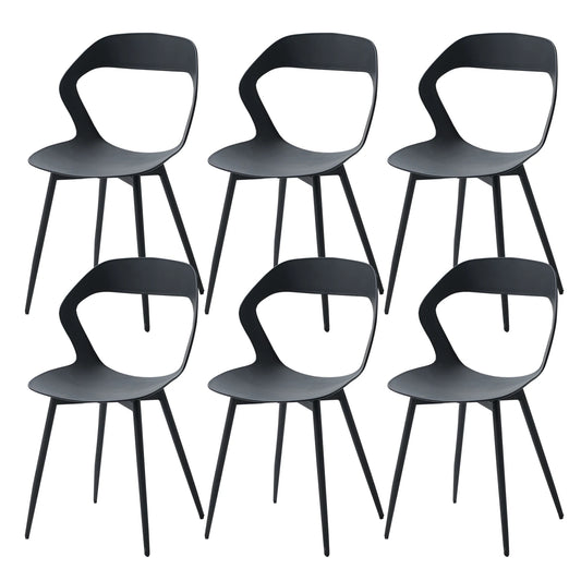 Set di 4/6 sedie da pranzo scandinave per mobili da sala da pranzo sedia sedia con schienale creativo per la casa di design nordico