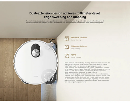 Versione Globale Xiaomi Robot Vacuum 5 Potenza Nominale 55W Capacità Nominale 4800mAh Controllo tramite APP Controllo Vocale Intelligente Aspirazione 20000Pa Aspirapolvere con Mop Estensibile e Spazzola Laterale Sistema di A