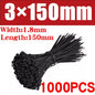 500/1000PCS fascette per cavi in Nylon di plastica fascette per cavi autobloccanti cinghie per cavi regolabili anello di fissaggio fascette per cavi per ufficio a casa