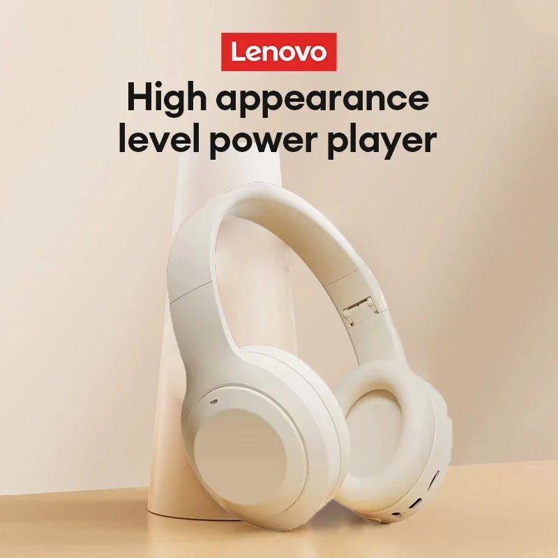 Auricolari Bluetooth wireless Lenovo Cuffie wireless pieghevoli per computer Cuffie da gioco con audio stereo Android e iOS