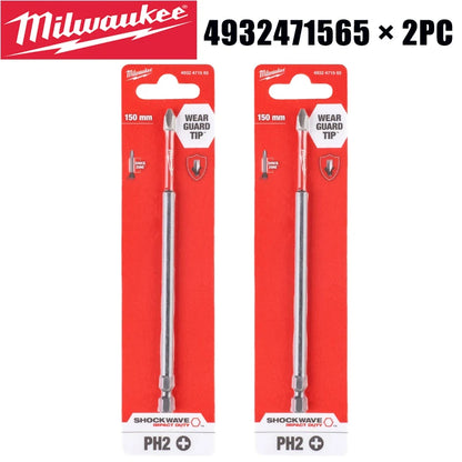 Milwaukee Ultimate Fit PH2 150mm Punta per Avvitatore a Impatto 4932471565 Shockwave Resistente all'Usura