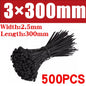 500/1000PCS fascette per cavi in Nylon di plastica fascette per cavi autobloccanti cinghie per cavi regolabili anello di fissaggio fascette per cavi per ufficio a casa