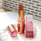 Rossetto in stick Charlotte New Pink Diamond Gold, fard in polvere colorato, lucidalabbra alla frutta, 4 colori, cosmetici portatili Tilbury