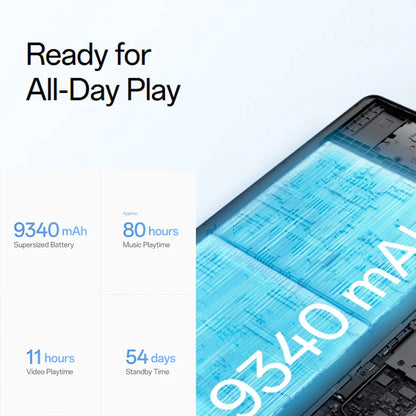 OnePlus Pad Lite Versione Globale Tablet 11" con Display a 90Hz per la Protezione degli Occhi, Batteria Super-Grande da 9340 mAh, MediaTek Helio G100