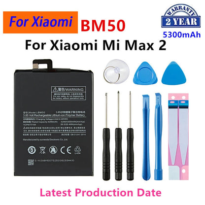 Batteria 100% originale BM49 BM50 BM51 per Xiaomi Mi Max Max 2 Max 3 BM49 BM50 BM51 sostituzione batteria del telefono + strumenti