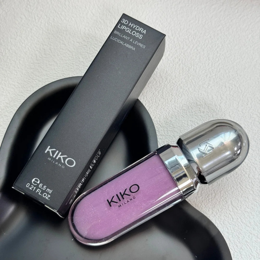 Kiko Milano Lucidalabbra 3D Hydra, smalto labbra idratante, effetto specchio con glitter, volumizzante, non appiccicoso, impermeabile, trucco labbra naturale