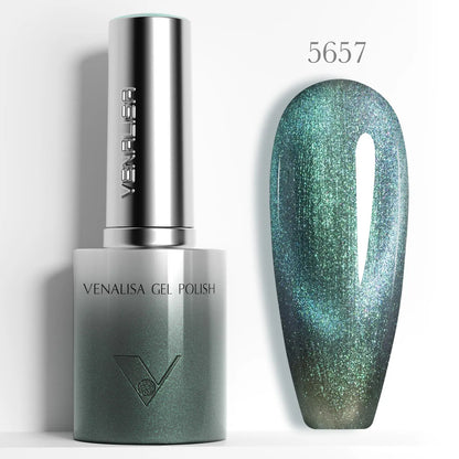 Venalisa 10ml Smalto Gel Effetto Occhio di Gatto Ultra Senza HEMA e TPO, Soak Off UV LED Lunga Durata, Brillante e Scintillante