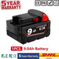 Batteria sostitutiva da 18 V 12,0 Ah, compatibile Milwaukee M18 - Batteria ricaricabile agli ioni di litio 21700 a 15 celle Modello M18 - 48-11-1815