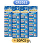 5-60 pezzi, batteria a bottone CR2032, batteria al litio 3V per orologi, giocattoli, calcolatrici, telecomandi per auto, batteria a forma di moneta.