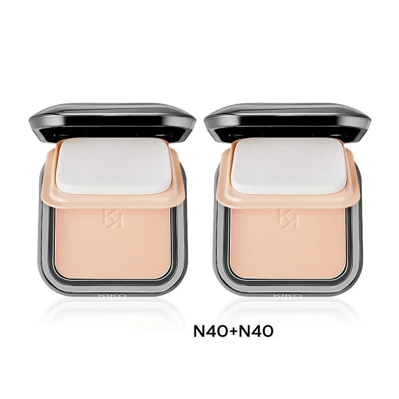 KIKO Milano 3D Hydra Lip Gloss & Wet Dry Powder Foundation, Effetto Volumizzante, Lucentezza a Specchio, Idratante, Non Appiccicoso, Effetto Vetro, Trucco Liscio