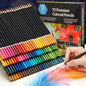 Set di Matite Colorate Professionali 72/120/180/260 Colori, Matite a Olio Non Tossiche per Disegno Artistico e Colorazione