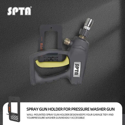 SPTA Supporto Universale in Metallo per Pistola a Spruzzo ad Alta Pressione, Resistente e Anticorrosivo, Organizzatore da Parete per Pistola Idropulitrice