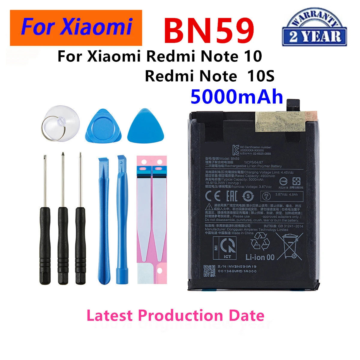 100% originale BM4P BM4S BM4Y BN53 BN59 BM4J BN63 BM56 BM57 BM5D BM4U BN5A batteria per Xiaomi Redmi K50 Pro/K40 5G/K40 Pro/K30