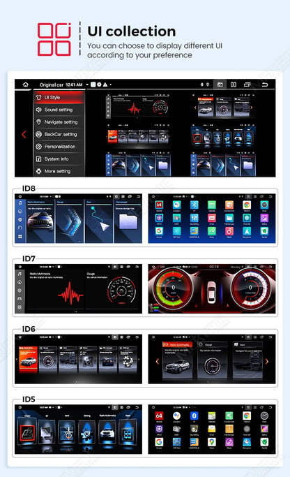 Autoradio Android 2026 con CarPlay Wireless, Android Auto, Mirroring, Navigazione GPS per BMW Serie 5 F10 F11 2011-2017, Schermo Touch da 10,25 pollici, ROM da 128GB, Lettore Video 4K, Schermo con Display per Telecamera Poste