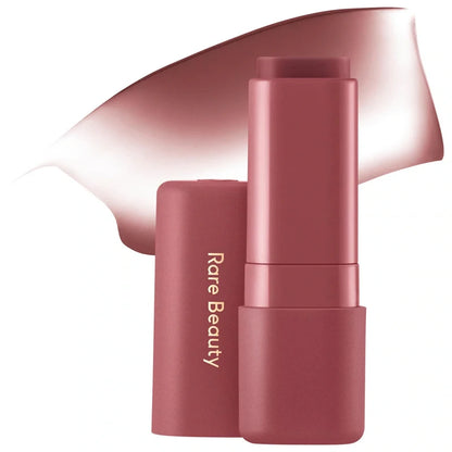 Rare Beauty Easygoing Loved Uplifting Friendly Balsamo labbra burroso, lucidalabbra idratante a lunga tenuta, trucco, blush morbido, opaco, volumizzante