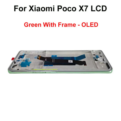 Display OLED da 6,67" per Xiaomi Poco X7 LCD 24095PCADG, display touch digitizer per Poco X7 Pro, schermo 2412DPC0AG, parti di assemblaggio