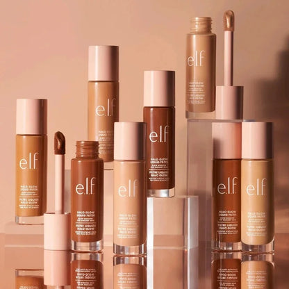 Balsamo labbra alla frutta Elf, nuovo, balsamo labbra e guance a doppio uso, fard liquido in polvere, fondotinta liquido satinato e primer verde e rosa, cosmetici