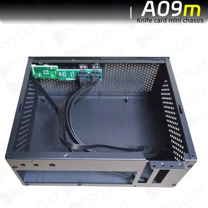 A09m 3.8L ITX Telaio Coltello Scheda A4 HTPC Computer portatile Supporto PC PCIe 2.5' SSD Drive Mini IPC Flex PSU Case