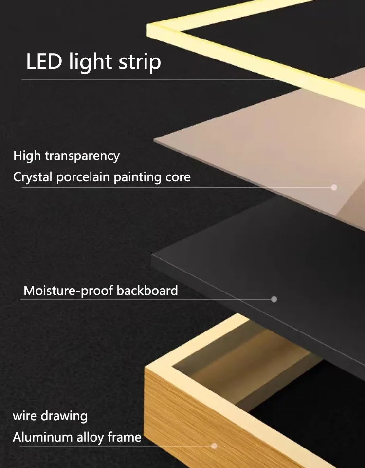 Lampada da Parete a LED Moderna di Lusso, Decorazione per Ingresso, Quadro Sottile da Parete, Lampada da Corridoio di Alta Gamma