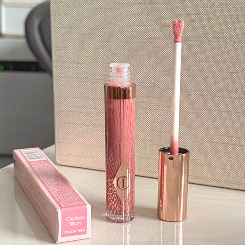Rossetto in stick Charlotte New Pink Diamond Gold, fard in polvere colorato, lucidalabbra alla frutta, 4 colori, cosmetici portatili Tilbury