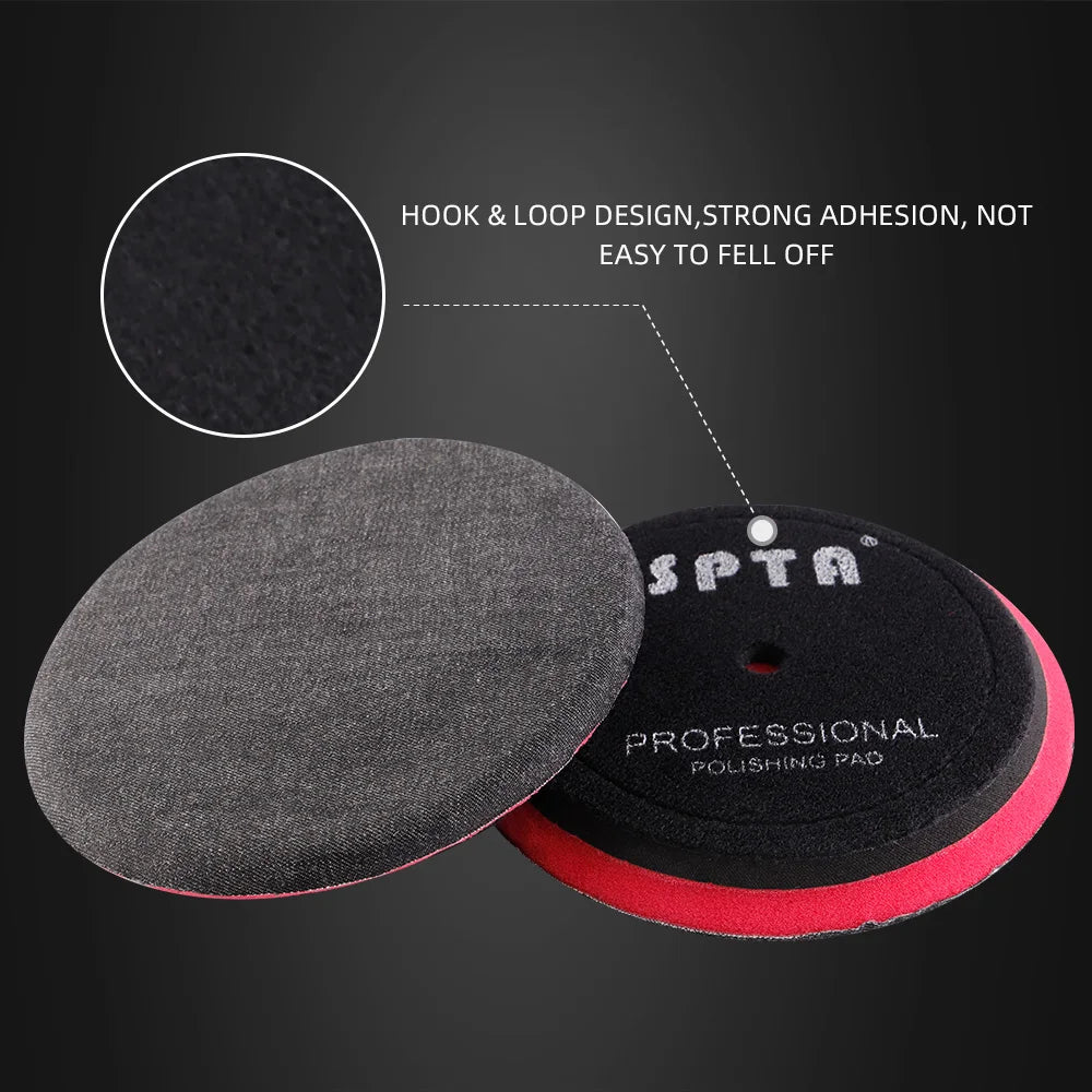 (Vendita singola) SPTA 5 pollici (125mm) Premium Denim Pad rimozione buccia d'arancia tampone per lucidatura auto per piastra di supporto lucidatrice per auto