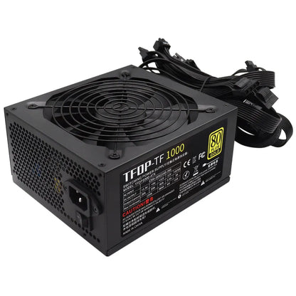 Alimentatore Gaming ATX 1000W 80 PLUS Gold, Non-Modulare, PFC Attivo 110‑230V, Ventola Ultra-Silenziosa da 130mm