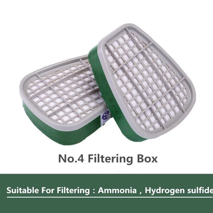 6001/6002/6004 Scatola di cartucce 5N11 Set di filtri in cotone per 3m 6200/7502/6800 Maschere antigas antipolvere Respiratore a spruzzo per verniciatura chimica