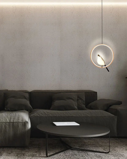 Lampadari a sospensione a LED per uccelli gazza girevoli per interni per lampade a sospensione a soffitto a linea regolabile da comodino per cucina e pranzo