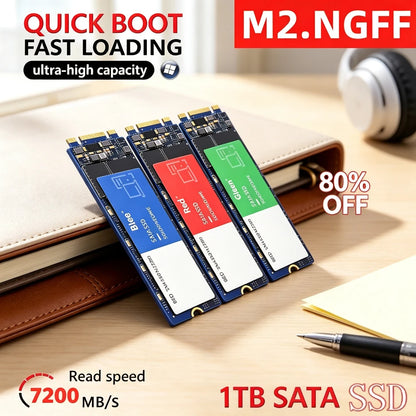 SSD M.2.2280 NGFF Brand+ ad altissima capacità, unità a stato solido interna portatile da 1TB 2TB per laptop, PC desktop, backup giochi PS5