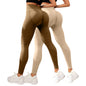 Leggings Modellanti Anti-Cellulite 2 Pezzi, Compressione 3D, Vita Alta, Senza Cuciture, Push-Up, Opachi, Pantaloni Sportivi per Yoga e Fitness