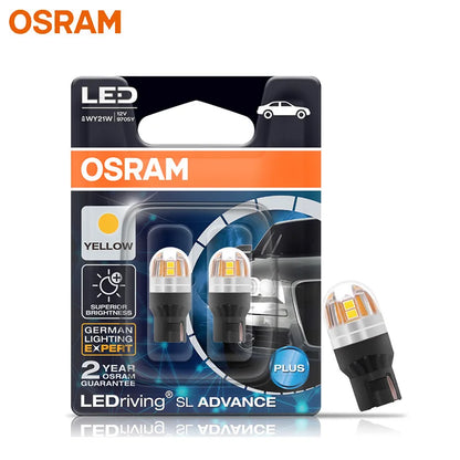 OSRAM Aggiornamento LED T20 W21W WY21W W21/5W Indicatore di direzione 7440 7443 LEDriving SL Advance LED Lampada di retromarcia per auto Lampadina di arresto freno 2X