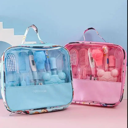 Set di 13 Pezzi per la Cura del Bambino, Kit Portatile per Toelettatura e Cura delle Unghie