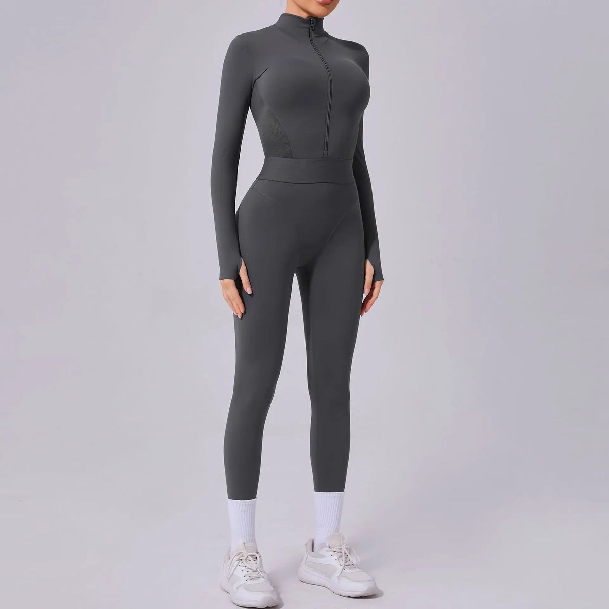 Tuta da donna Set da yoga Tuta intera Pagliaccetti femminili Abbigliamento da yoga ad asciugatura rapida Tute da allenamento Tuta sportiva a maniche lunghe