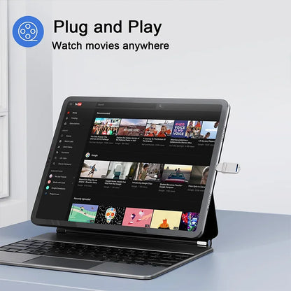 Lenovo Mini, chiavetta USB 3.0 ad alta velocità, in metallo, con interfaccia doppia, capacità 1 TB, 512 GB, 256 GB, adatta per dispositivi Android e laptop.